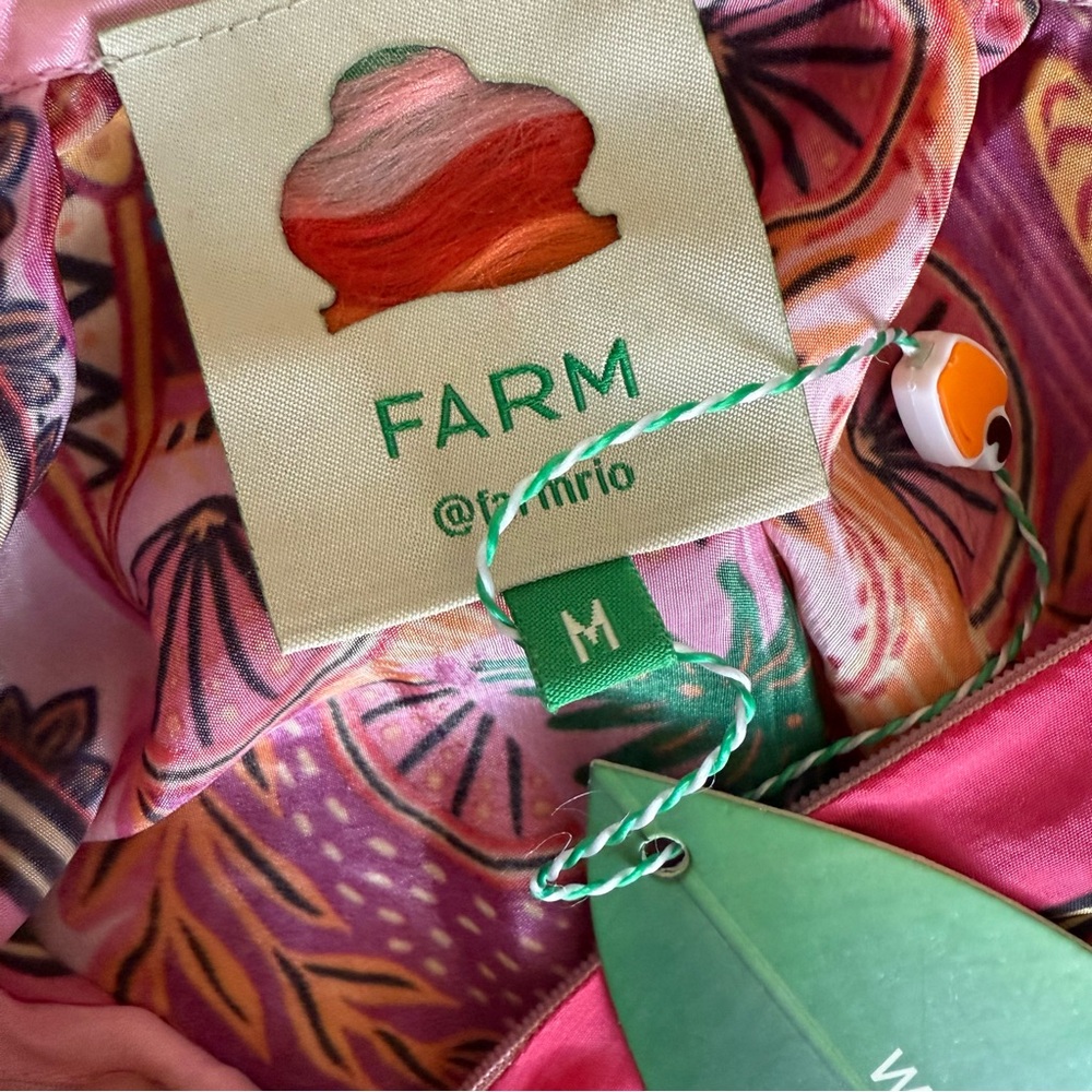 NWT Anthropologie Farm Rio Macaw Scarf Maxi Dress - Picture 12 of 14